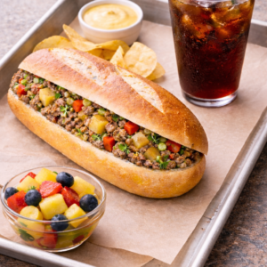 Menu sandwich complet gourmand